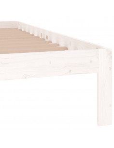 Giroletto Bianco in Legno Massello di Pino 140x190 cm