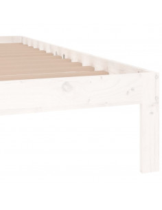 Giroletto Bianco in Legno Massello 150x200 cm King Size