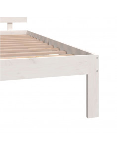 Giroletto Bianco in Legno Massello 150x200 cm King Size