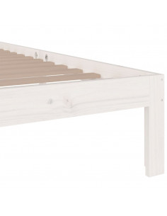 Giroletto Bianco in Legno Massello 90x190 cm Single