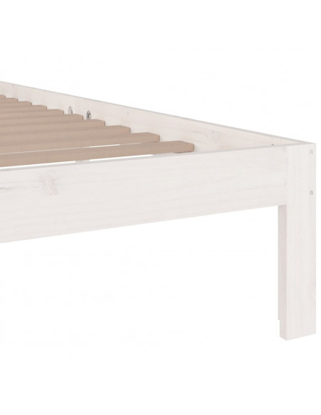 Giroletto Bianco in Legno Massello 120x190 cm Small Double