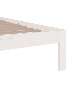 Giroletto Bianco in Legno Massello 135x190 cm Double