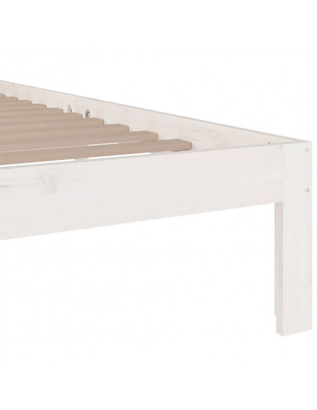 Giroletto Bianco in Legno Massello 135x190 cm Double