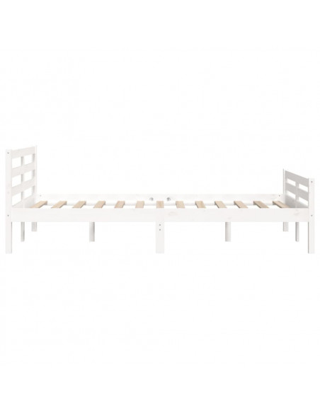 Giroletto Bianco in Legno Massello 135x190 cm Double