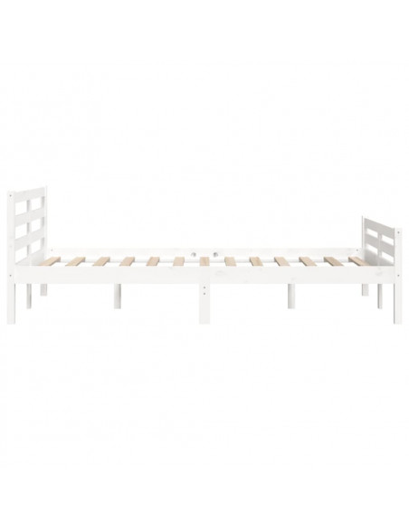 Giroletto Bianco in Legno Massello 160x200 cm