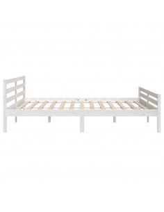 Giroletto Bianco in Legno Massello 180x200 cm Super King