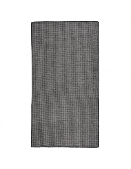 Tappeto da Esterni a Tessitura Piatta 80x150 cm Grigio