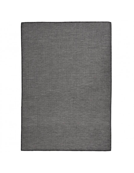 Tappeto da Esterni a Tessitura Piatta 160x230 cm Grigio