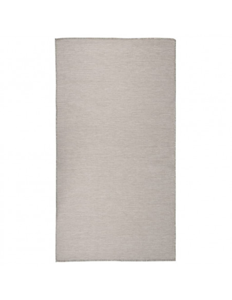 Tappeto da Esterni a Tessitura Piatta 80x150 cm Tortora