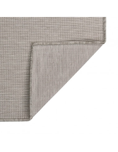 Tappeto da Esterni a Tessitura Piatta 80x150 cm Tortora