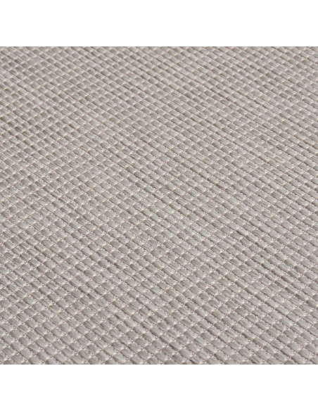 Tappeto da Esterni a Tessitura Piatta 80x150 cm Grigio Chiaro