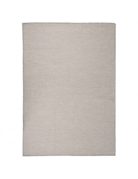 Tappeto da Esterni a Tessitura Piatta 160x230 cm Tortora