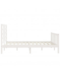 Giroletto Bianco in Legno Massello di Pino 120x200 cm