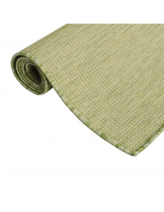 Tappeto da Esterni a Tessitura Piatta 80x150 cm Verde 2
