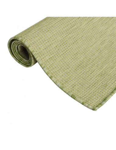 Tappeto da Esterni a Tessitura Piatta 80x150 cm Verde