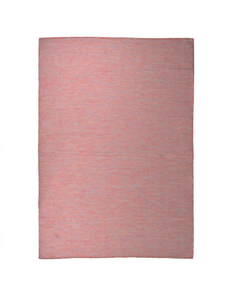 Tappeto da Esterni a Tessitura Piatta 160x230 cm Rosso