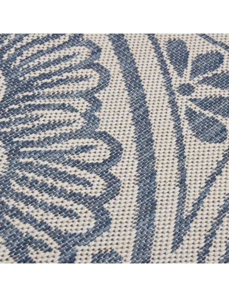 Tappeto da Esterni a Tessitura Piatta 100x200 cm Motivo Blu