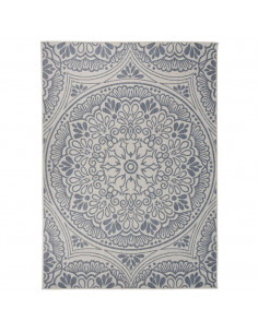 Tappeto da Esterni a Tessitura Piatta 120x170 cm Motivo Blu