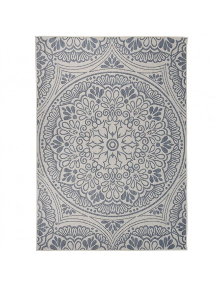 Tappeto da Esterni a Tessitura Piatta 120x170 cm Motivo Blu