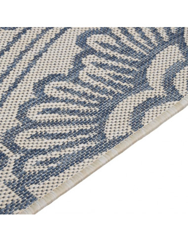 Tappeto da Esterni a Tessitura Piatta 120x170 cm Motivo Blu