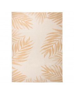Tappeto da Esterni a Tessitura Piatta 200x280cm Motivo a Foglie
