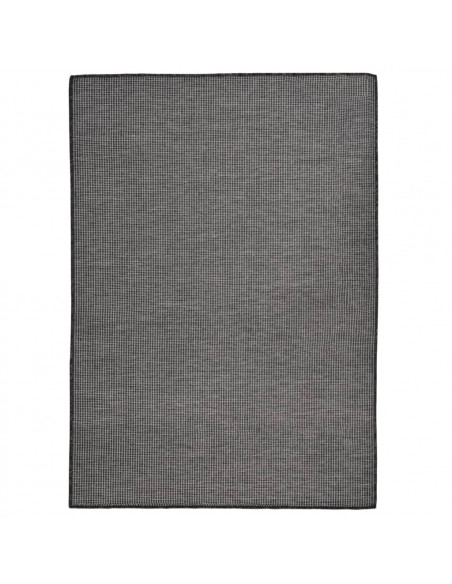 Tappeto da Esterni a Tessitura Piatta 140x200 cm Grigio