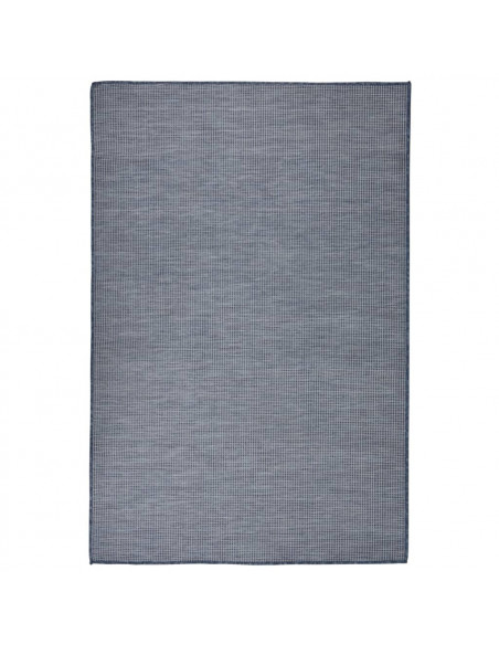 Tappeto da Esterni a Tessitura Piatta 120x170 cm Blu