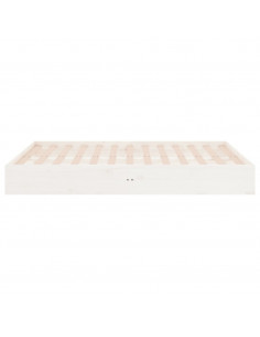 Giroletto Bianco in Legno Massello 120x190 cm Small Double