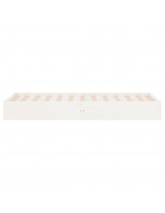 Giroletto Bianco in Legno Massello 75x190 cm Small Single