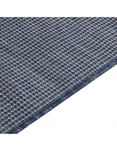 Tappeto da Esterni a Tessitura Piatta 120x170 cm Blu