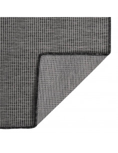 Tappeto da Esterni a Tessitura Piatta 200x280 cm Grigio 2