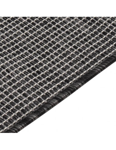 Tappeto da Esterni a Tessitura Piatta 200x280 cm Grigio