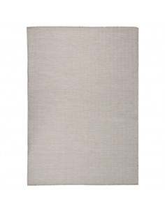 Tappeto da Esterni a Tessitura Piatta 140x200 cm Tortora