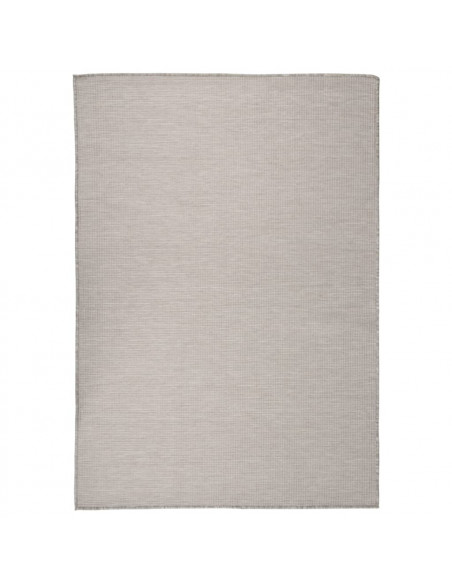 Tappeto da Esterni a Tessitura Piatta 140x200 cm Tortora