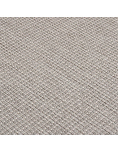Tappeto da Esterni a Tessitura Piatta 140x200 cm Grigio Chiaro