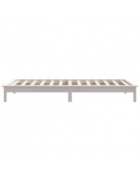 Giroletto Bianco 90x190 cm Single in Legno Massello di Pino