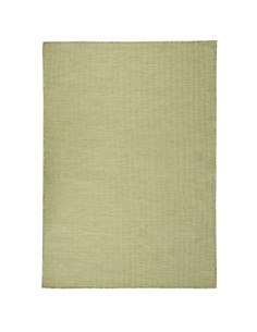 Tappeto da Esterni a Tessitura Piatta 140x200 cm Verde
