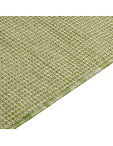 Tappeto da Esterni a Tessitura Piatta 140x200 cm Verde