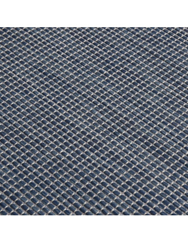 Tappeto da Esterni a Tessitura Piatta 140x200 cm Blu
