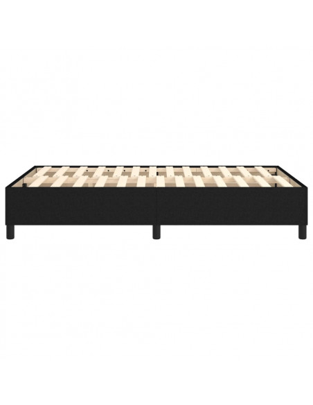 Giroletto a Molle Nero 120x200 cm in Tessuto