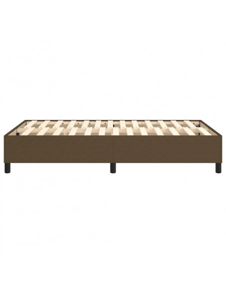 Giroletto a Molle Marrone Scuro 120x200 cm in Tessuto