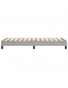 Giroletto a Molle Grigio Chiaro 90x190 cm in Tessuto