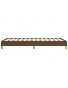Struttura Letto a Rete a Molle Marrone Scuro 90x190 cm Tessuto