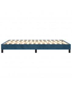 Giroletto a Molle Blu Scuro 140x200 cm in Velluto