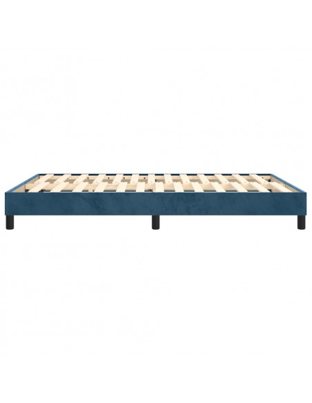 Giroletto a Molle Blu Scuro 140x200 cm in Velluto