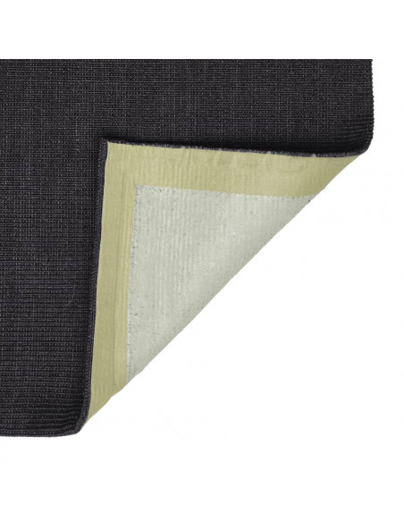 Tappeto in Sisal Naturale 80x300 cm Nero