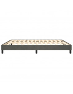 Giroletto a Molle Grigio Scuro 180x200 cm in Velluto