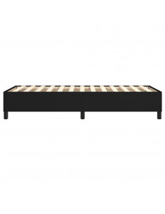 Giroletto a Molle Nero 80x200 cm in Tessuto