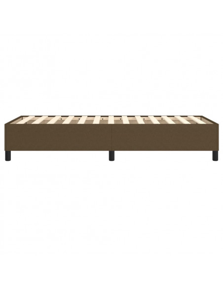 Giroletto a Molle Marrone Scuro 90x190 cm in Tessuto