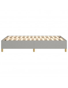 Giroletto a Molle Grigio Chiaro 120x200 cm in Tessuto